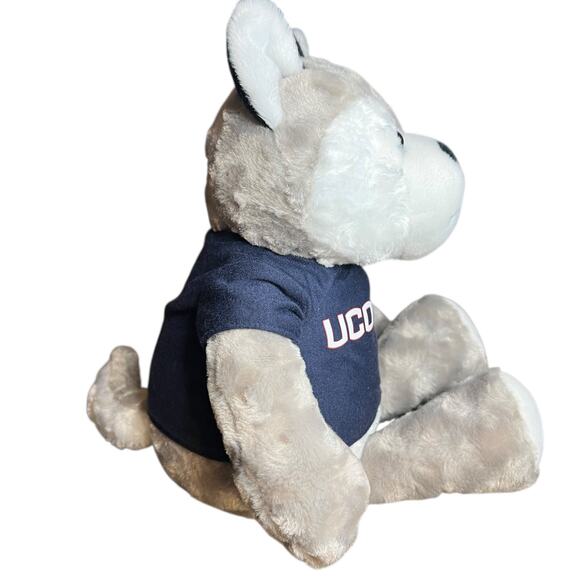 UConn Huskies Stuffed Bear - 14" Jonathan the Husky with UConn shirt - Picture 5 of 10